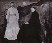Edvard Munch Mother  and daughter painting